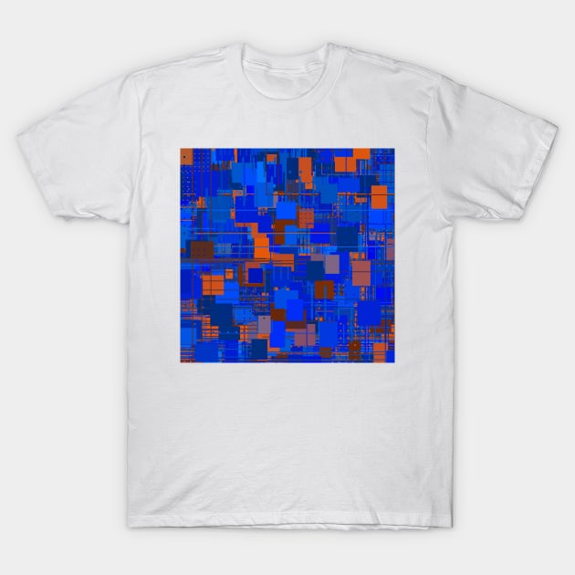 Random Shapes Abstract Pattern T-Shirt by lyle58